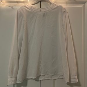 Yves St. Clair Vintage White Long Sleeve Blouse